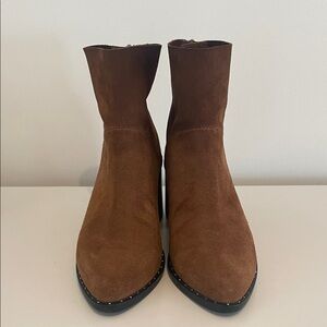 Treasure & Bond Western Brown Suede Ankle Boots size 6.5